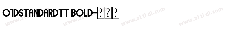 O1dStandardTT Bold字体转换